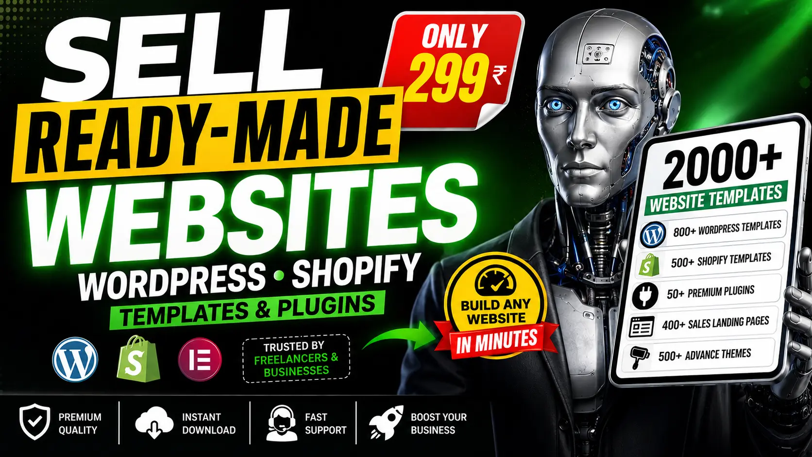 Earn Money Selling Ready-Made Websites | Complete Template Bundle